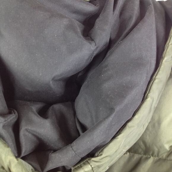 Energie Jean's Session Worn-Out Green Puffer Jacket Knit Sleeve M - Picture 8 of 8